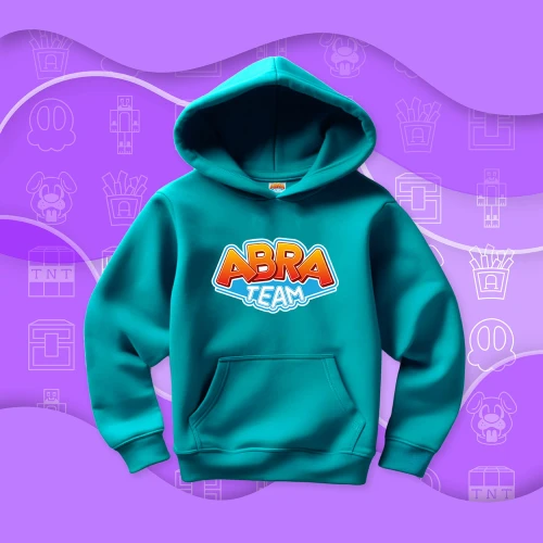 BLUZA ABRA TEAM - TURKUSOWA